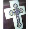 Image 1 : Alabaster & Champleve Cross #907035