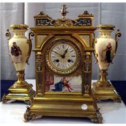 Porcelain CLock Set, French #907040