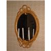 Image 1 : Pair of oval girandole mirrors with rope twist #907144