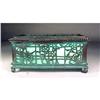 Image 1 :  Signed Tiffany Box Bronze Glass Trellis Patern #907264