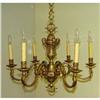 Image 1 : Rare 19c French Bronze 6 Arm Chandelier Fixture #907400