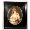 Image 1 : 19c Rare Oval KPM Plaque Vestal Virgin Muller #907435
