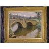 Image 1 : MARTIN - FERRIERES  Bridge  oil on canvas #907590
