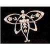 Image 1 : Antique  Diamond Butterfly Pin #907657