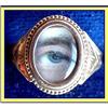 Image 1 : GEORGIAN MINIATURE PAINTING EYE set  GOLD RING #907800