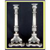 Image 1 : JUDAICA ST SILVER SABBATH CANDLESTICKS C 1800 #907802