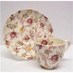 Copeland Spode Cup & Saucer ROSEBUD CHINTZ #917253