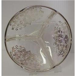 Early 1900's Silver Overlay Footed Bowl #917301