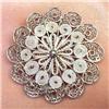 Image 1 : Delicate  Filigree SILVER BROOCH #917326