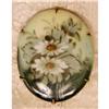 Image 1 : Early 1900's Porcelain Brooch DAISIES #917383