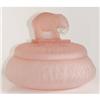 Image 1 : Elephant Pink Satin Glass Powder Jar  #917636