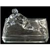 Image 1 : Cleopatra Crystal Depression Glass Powder Jar #917710