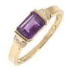 Image 1 : Amethyst and Diamond Ring #917916