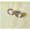 Image 1 : SIGNED STERLING & GOLD THREAD QUARTZ EARRINGS #917966