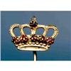 Image 1 : StickPin Gold Crown 6 Rubies  #917991
