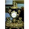 Image 1 : Large Bronze and Porcelain Clock with Cherubs #924060