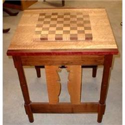 HandCrafted Chess Table by Firelight Wood #924320