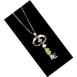 CANARY YELLOW DIAMOND  *  Key Pendant  Necklace #924335