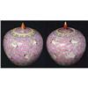 Image 1 : Pair of Famille Rose Lidded Jars #924347