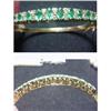 Image 1 : Yellow Gold Emerald Diamond Bracelet #924552