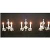 Image 1 : Beautiful set of 3 Crystal Sconces #924586