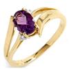 Image 1 : Amethyst and Diamond Ring #950742