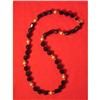 Image 1 : Long Jet Glass Bi-Cone Bead Necklace #951128