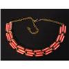 Image 1 : Deep Rose Thermoset Deco Necklace #951130