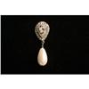 Image 1 : Double Tear Drop Diamond Rhinestone and Pearl #951134