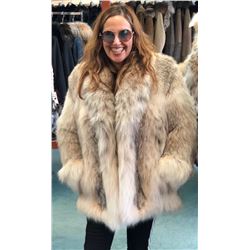 DAVID GREEN MASTER FURRIER: Ladies Natural Canadian Lynx Jacket