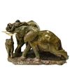 Image 2 : CALL OF AFRICA: "Elephant Family" - Verdite Sculpture by the Late James Tandi