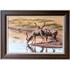 Image 1 : ILSE VILLIERS: "Princes at the Waterhole" - Original Painting