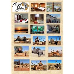 LLOYD SAFARIS: 7 Day South African Safari for 1 Hunters and 1 Non-Hunters for Springbuck, Blesbuck, 