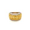 Image 1 : BARANOF JEWELERS: Natural Fancy Yellow Diamond Ring Set in 18 Karat White Gold