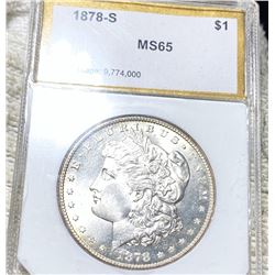 1878-S Morgan Silver Dollar PCI - MS65