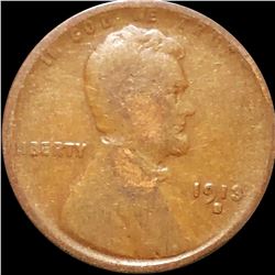 1913-S Lincoln Wheat Penny CIRCULATED