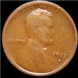 1913-S Lincoln Wheat Penny CIRCULATED