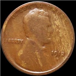 1913-S Lincoln Wheat Penny CIRCULATED