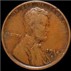 1914-S Lincoln Wheat Penny NICELY CIRCULATED