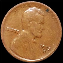 1913-S Lincoln Wheat Penny CIRCULATED