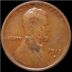 1913-S Lincoln Wheat Penny CIRCULATED