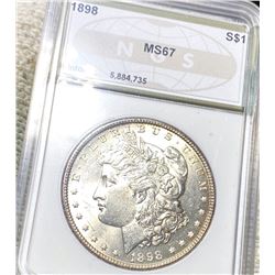 1898 Morgan Silver Dollar NGS - MS67