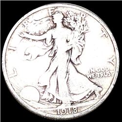 1918 Walking Half Dollar NICELY CIRCULATED