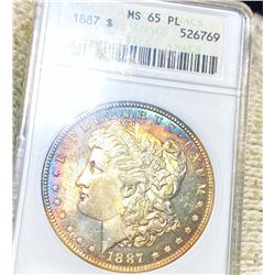 1887 Morgan Silver Dollar ANACS - MS 65 PL