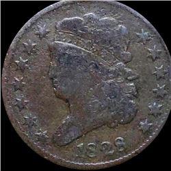 1828 Classic Head Half Cent NICELY CIRCULATED