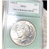 Image 1 : 1926-D Silver Peace Dollar NTC - MS62
