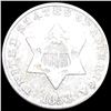 Image 1 : 1853 Three Cent Silver ABOUT UNCIRCULATED