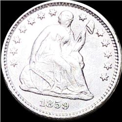 1859-O Seated Half Dime ABOUT UNCIRCULATED