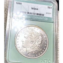 1880 Morgan Silver Dollar NTC - MS64