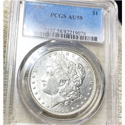 1898 Morgan Silver Dollar PCGS - AU58